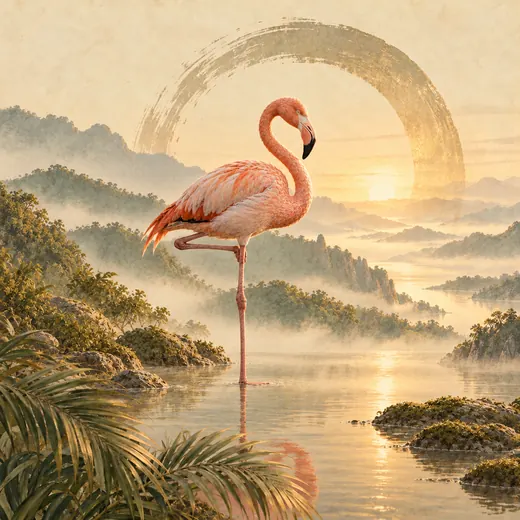 Primal Mobility Flamingo artwork